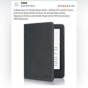 Black Kindle Paperwhite Case